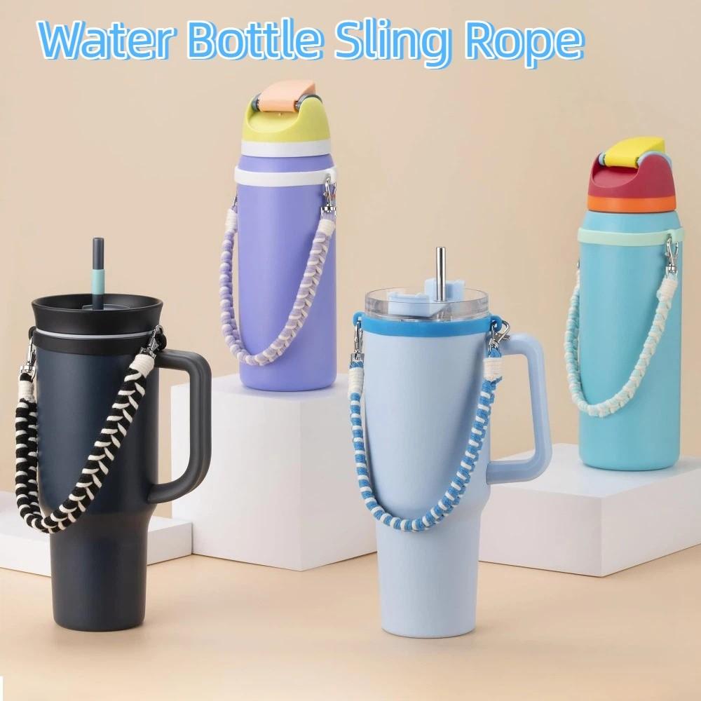 Detachable Water Bottle Lanyard Stretchable Water Bottle Handle Strap Walking