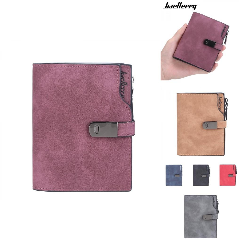 Pu Leather Wallet For Women With Zipper And Multiple Card Slots For Daily Use