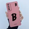 Для Realme 7 RMX2155 7 Pro RMX2170 Чехол Счастливой Начальной Буквой Мягкий Силиконовый Матовый Чехол для Телефона для Realme7 RMX2151 корпус