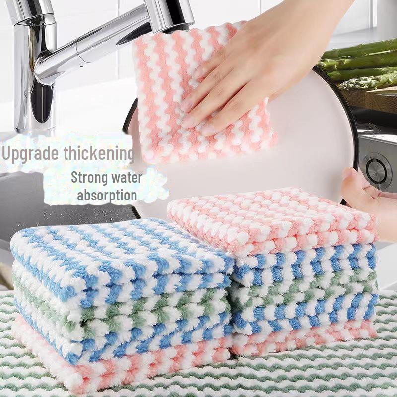 Катионное впитывающее безворсовое кухонное полотенце - ленивое, нелипкое, безмасляное, салфетка для мытья столов