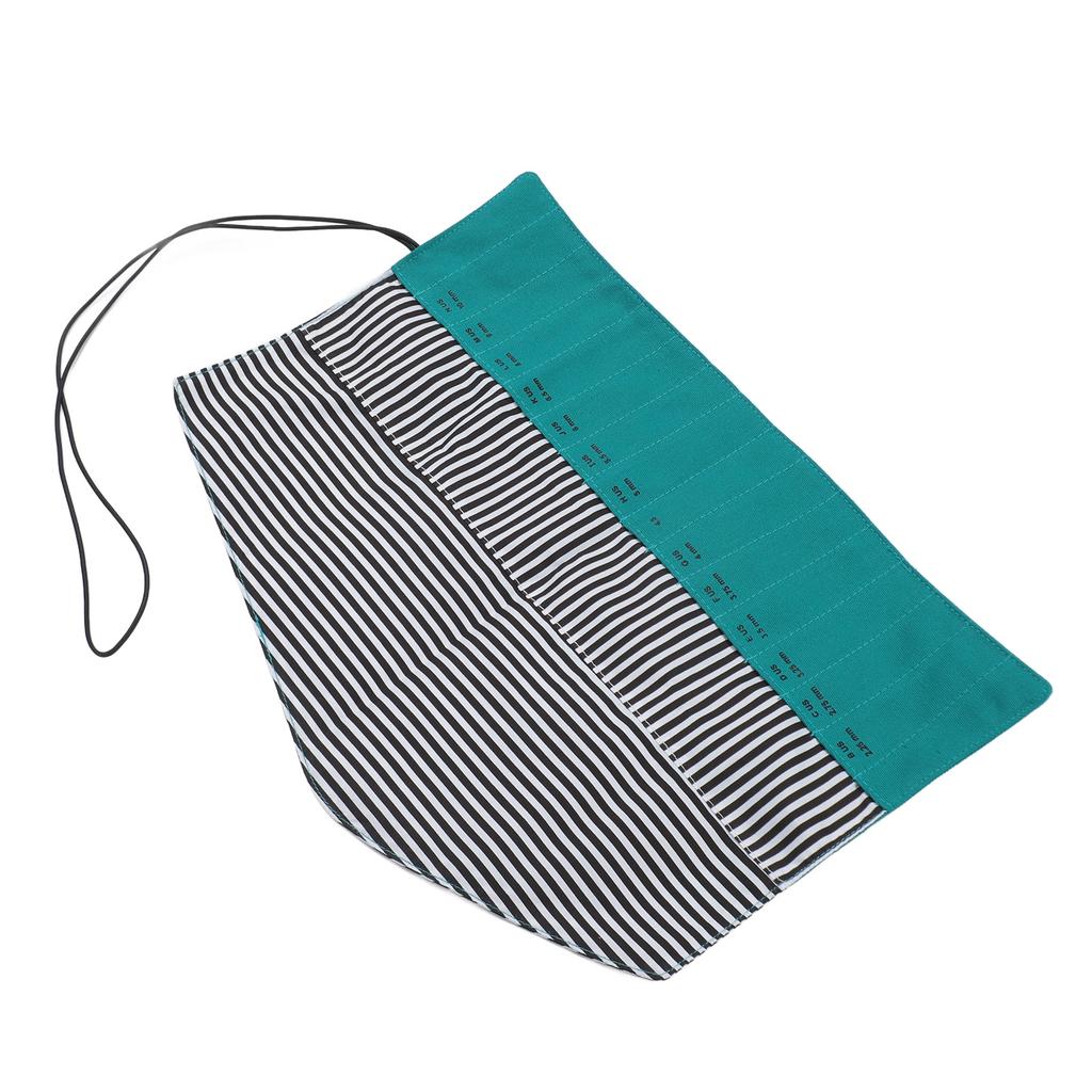 Crochet Hook Rolling Organizer Folding Oxford Cloth Portable Roll Up Knitting Needles Holder Case