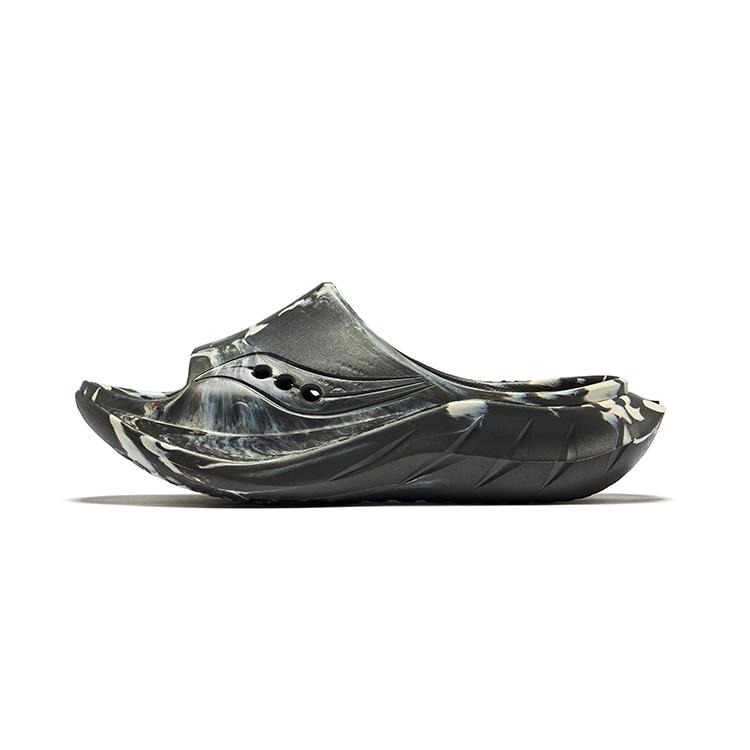 SAUCONY Нескользящие Износостойкие Шлепанцы-Слипоны Унисекс Темно-серый Бежевый S28903-7