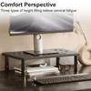 3 Height Adjustable Computer Monitor Riser Steel Construction Computer Monitor Holder  Studio Setup