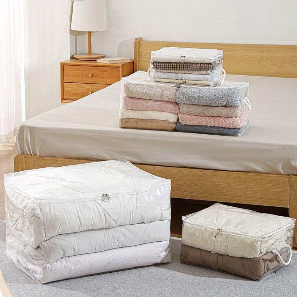 Large Capacity Clear Quilt Storage Bag Dust-proof Sweater Storage Bag Clothes Storage Bag Wardrobe