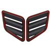 2X вентиляционное отверстие капота двигателя для Renault Megane 3 RS Clio MK4 2010-2016, жалюзи, воздухозаборник, вентиляционная крышка, крышка воздухозаборника, глянцевый черный