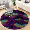 1pc Butterfly Dots Office Round Area Rug, Indoor Mat Suitable ForOffice, Under Office Chairs Bedroom Living Room Home Decor, Room Deco D098