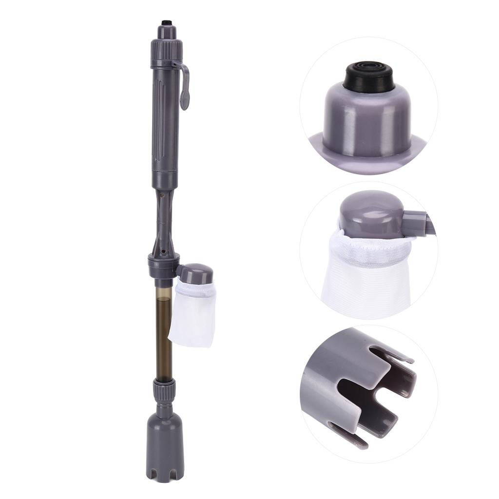 Электрический пылесос для аквариума, телескопический многоцелевой очиститель гравия и песка для аквариума