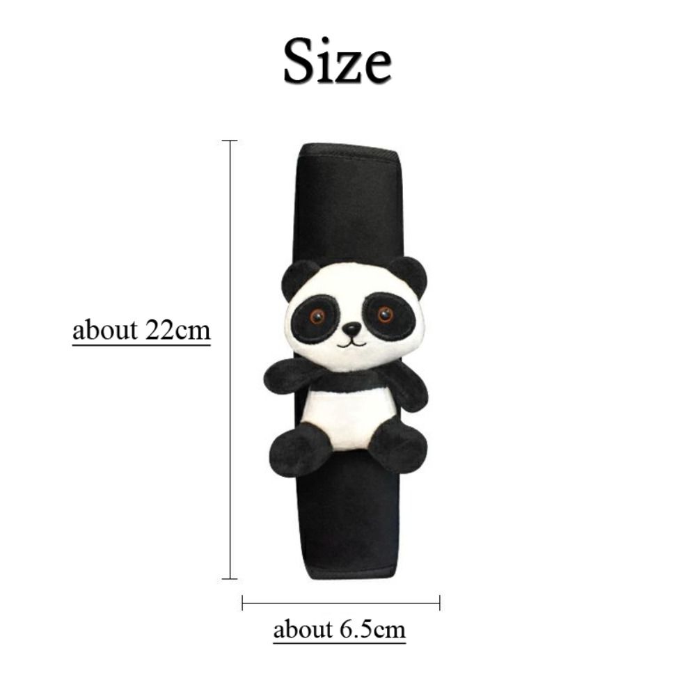 Soft Panda Car Seatbelt Cover Lamb's Wool Seat Belt Cover New Auto Shoulder Protector Pad Car