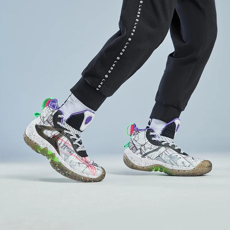 Баскетбольные кроссовки Li Ning Youth Children Pioneer Team, удобные, повседневные, нескользящие, амортизирующие, износостойкие, с низким верхом, с отскоком YKBR052-7