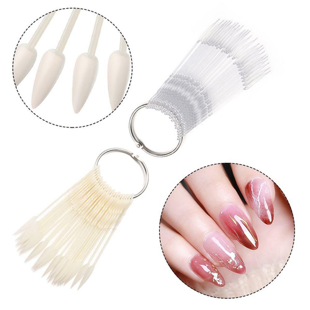 Manicure Fake Nail Display Tips Nail Showing Stand Nail Polish Display Tips Nail Polish Color Card