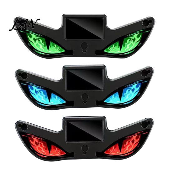 Night Driving Atmosphere Lamp Solar Devil Eyes Light for Windshield, Magnetic Installation Window Warning Sign with Three USB Rechargeable Car