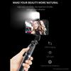 Multifunctional Wireless BT Selfie Stick Portable Extendable Tripod Stand with Fill Light 104.5cm