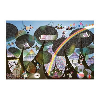 Пазл на 1000 деталей от Сэйдзи Фудзисиро, Лесной цирк, 1000 деталей (50 х 75 см)