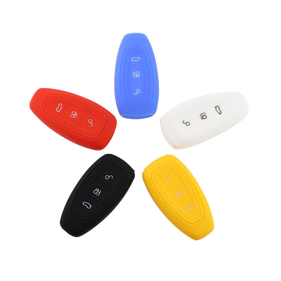 Силиконовый чехол для ключей для Ford Kuga 2021 Focus Mk4 2020 Fiesta Mondeo C-Max Galaxy Transit Keyless Fob, защитный чехол-держатель