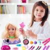 Doll With Styled Head For Girls Hair And Makeup Practice, With Accessories And Hairdryer