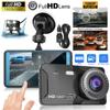 Car Dash Cam 4-inch Dual-lens Touch-screen Driving Recorder Ips Screen Hd Recorder Reversing Images