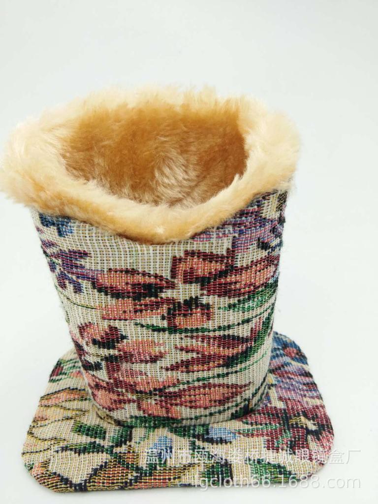 Плюшевый держатель для очков Кожаная подставка для демонстрации очков Тканевый держатель для карандашей Стильное минималистичное решение для хранения очков