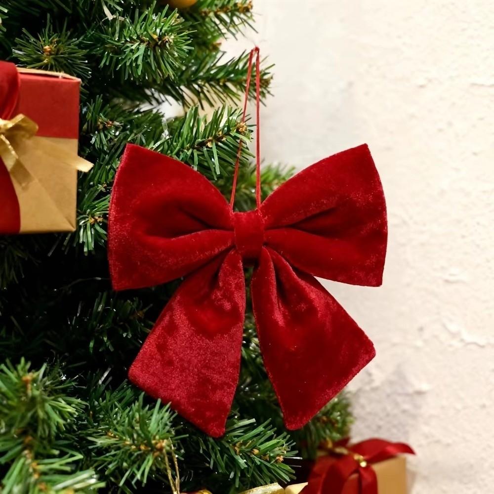 Velvet Christmas Decoration Red Christmas Hanging Ornament Christmas Tree Ornament Christmas Tree