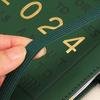 Faux Leather Cover 2024 Planner Notebook 12 Monthly Weekly Agenda Notebook with Elastic Closure Pen Loop Series