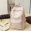 Polar Dot Print Backpack Women's Large Capacity Backpack Student Schoolbag