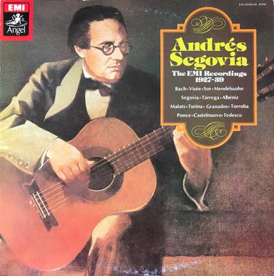 Виниловая пластинка АНДРЕС СЕГОВИЯ Записи Emi 192739 EAC6016465 ANGEL Япония Obi Классика Б/у
