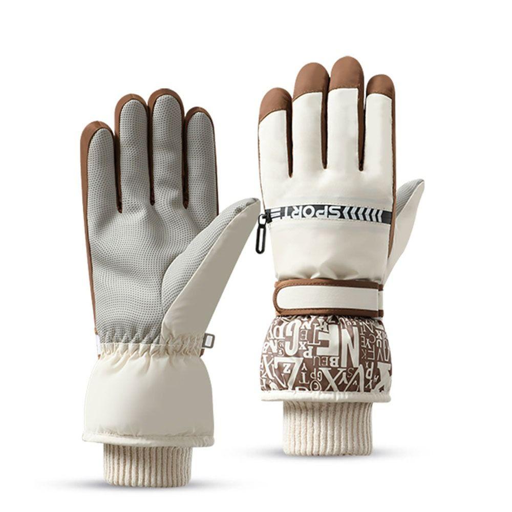 Сенсорный экран Теплые перчатки для велоспорта Водонепроницаемые варежки для сноуборда Перчатки для горнолыжного спорта на открытом воздухе