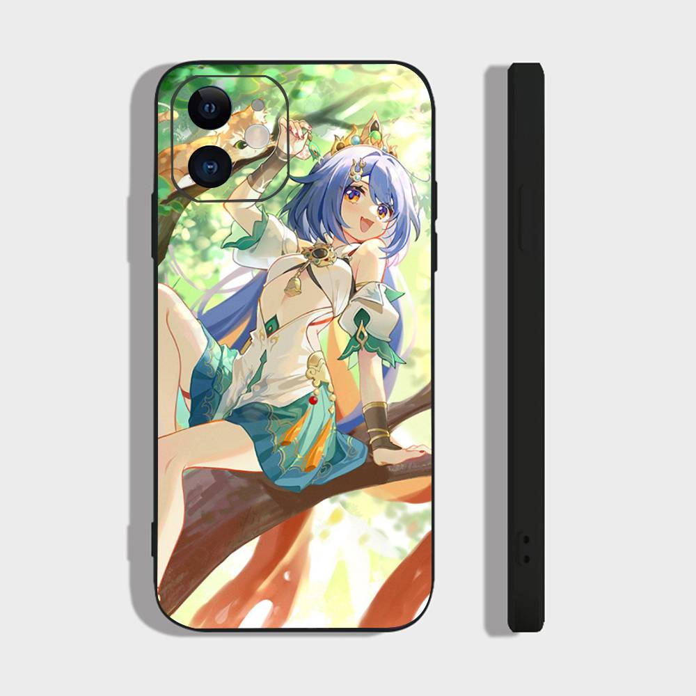 Yunli Анимированная игра Honkai Star Rail Чехол для телефона для iPhone 17 Air 16 15 14 13 Pro Max 11 12 Черный силиконовый чехол