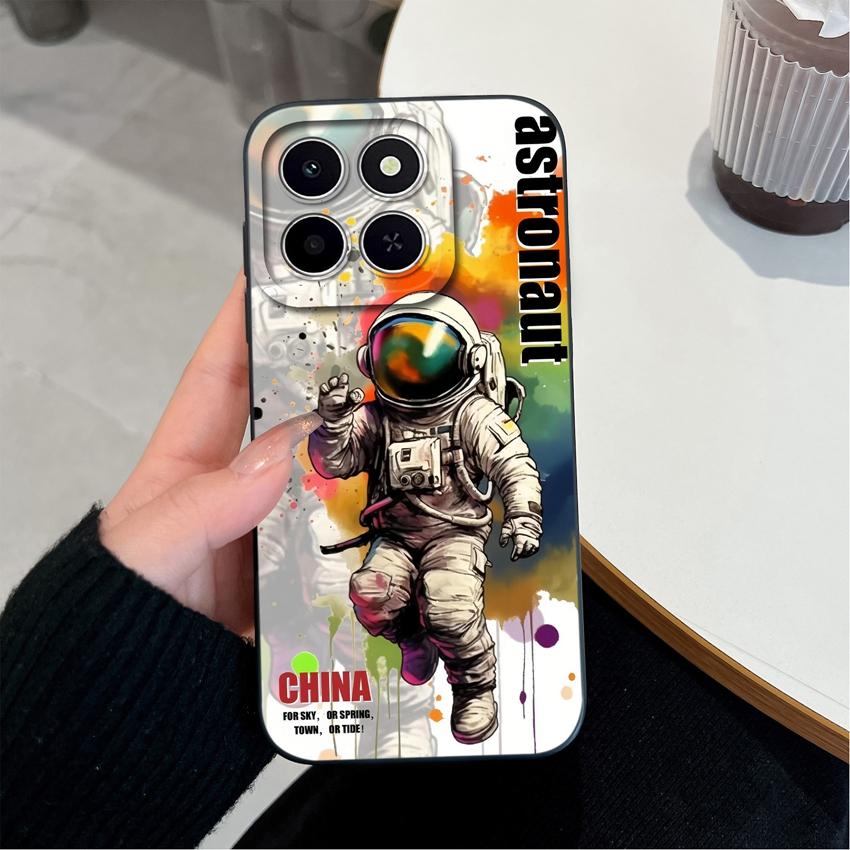 Для Huawei Honor X6C X7C 400 Pro Lite Чехол для телефона Милые розовые облачные узоры Жидкий силикон Недавно обновленные Противоударные Защитные чехлы Для Huawei Чехол