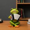 Статуэтка Лягушки-Музыканта Yousheng, вырезанная вручную, украшение лягушки с УФ-покрытием, миниатюрная полирезиновая фигурка, играющая на музыкальном инструменте, декор для сада