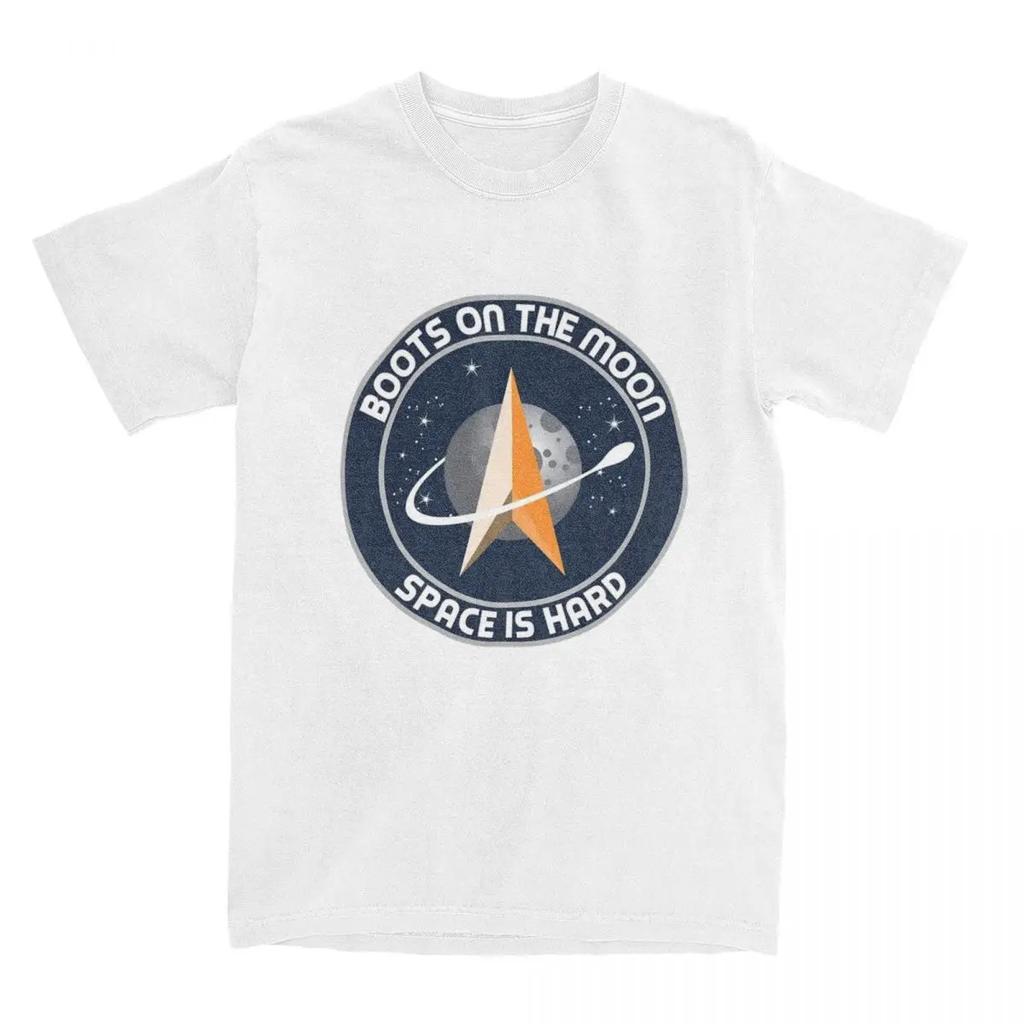 Мужская женская рубашка Space Force Boots On The Moon, одежда, футболка Space Is Hard, одежда, потрясающие футболки для взрослых