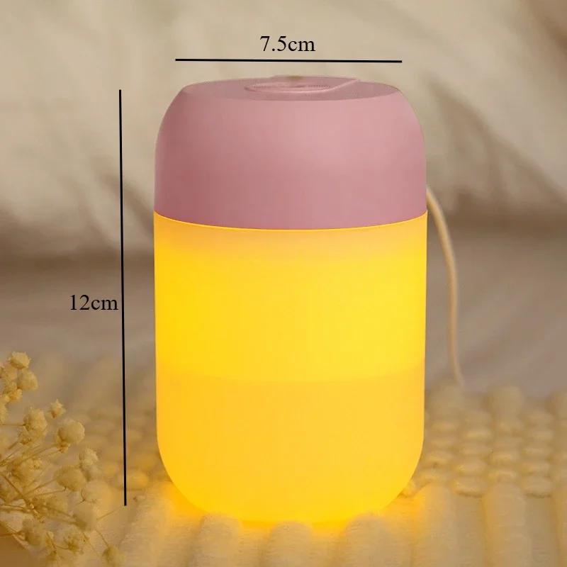 300 мл портативный увлажнитель воздуха арома-масло увлажнитель для дома и автомобиля USB холодный туман распылитель с цветным мягким ночным светом очиститель