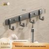 Punch-Free Wall-Mounted Coat and Towel Hook for Bathroom or Fitting Room