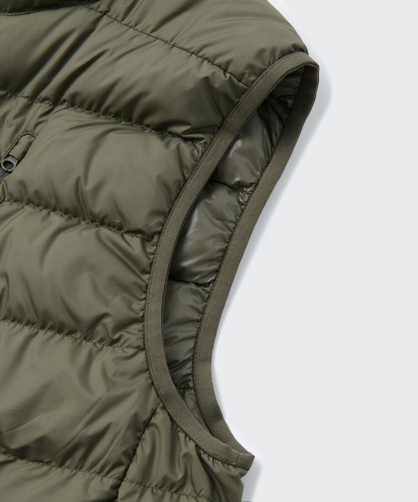 Musinsa Standard [City Leisure] High-Neck Light Down Vest [Khaki]
