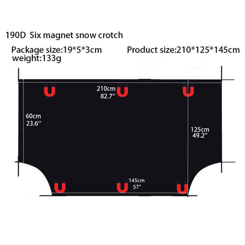 Автомобильный солнцезащитный козырек от снега/мороза, магнитный солнцезащитный козырек с серебряной тканью с покрытием для переднего лобового стекла