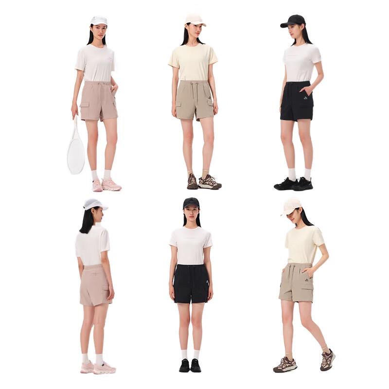 PELLIOT Women's High-Elastic Breathable Hiking & Casual Shorts