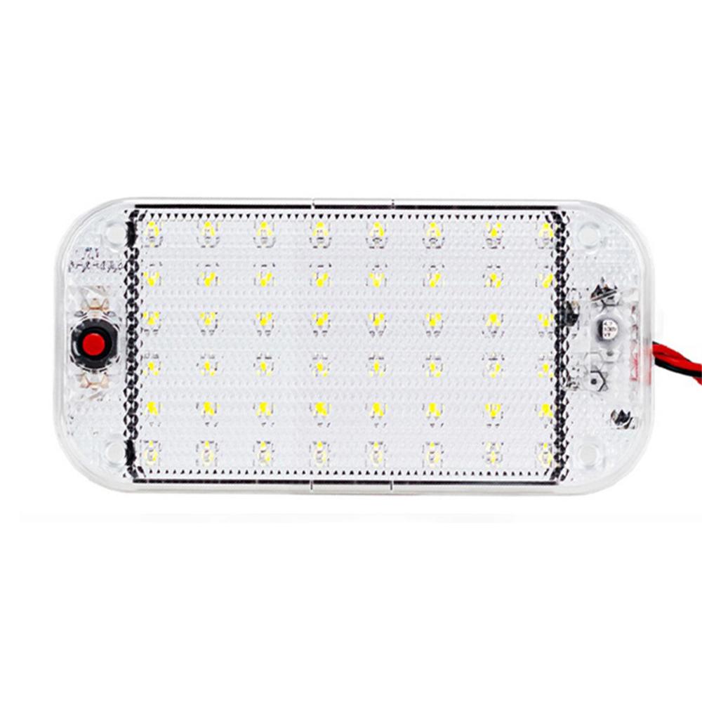 48 LED Panel Light Car Interior Reading Lamp High Brightness Cabin Lights for Truck RV Boats Lights 12V-85V