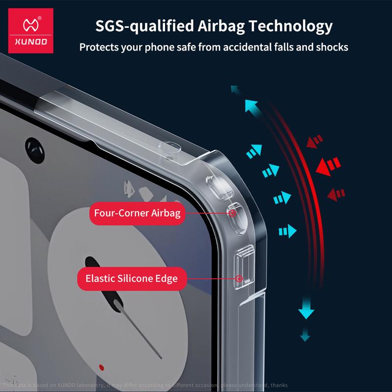 Силиконовый противоударный чехол XunDi с полной защитой для Nothing Phone 3a