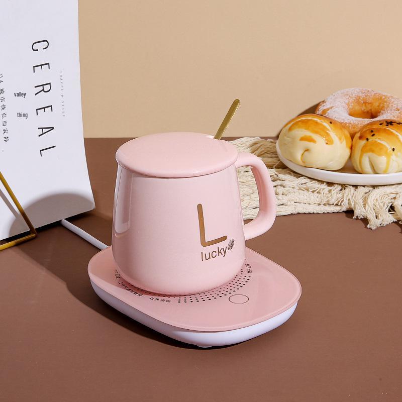 Керамический нагреватель для кружки 55 градусов - Подогреватель для теплой чашки и молока, рекламный подарок