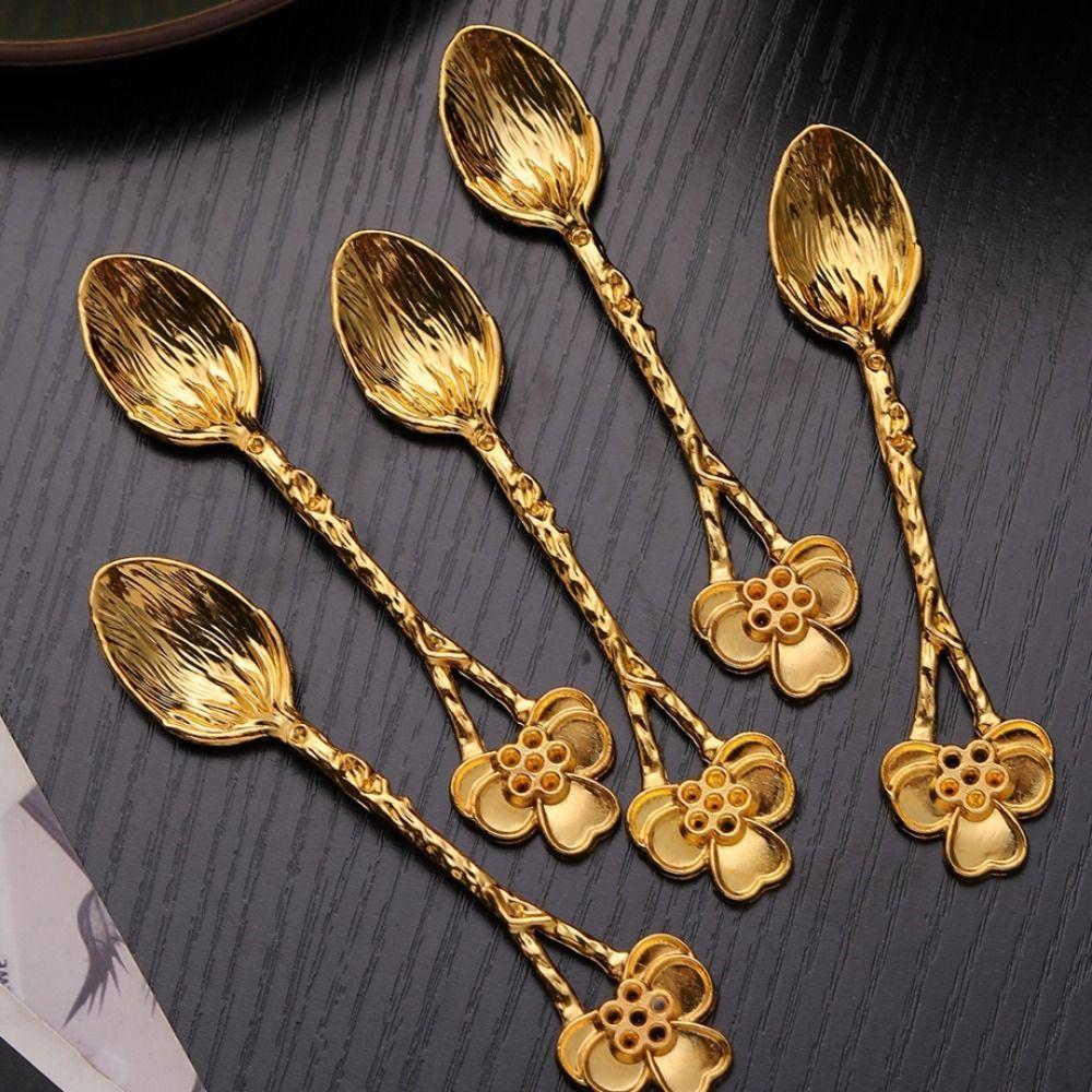 Винтажная десертная ложка в королевском стиле, чайная ложка, инструменты для мороженого, новая кофейная ложка, рождественский подарок