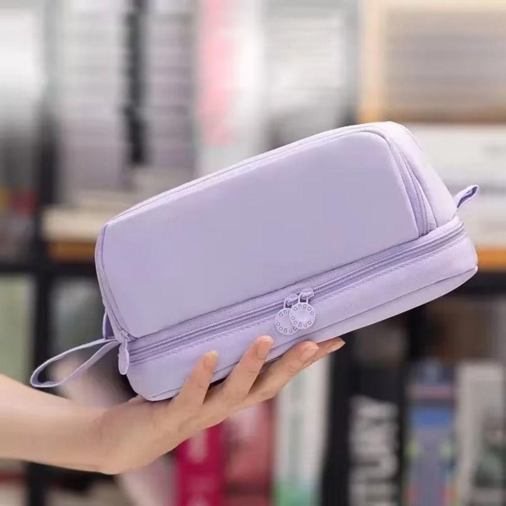 Wear-resistant Pencil Case With Compartments Pen Bag Cute Portable Pen Pouch  Gift for Children