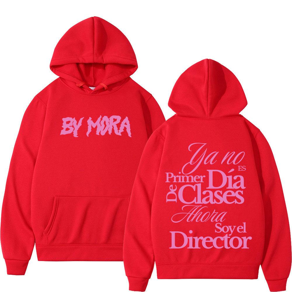 Rapper Mora Double-sided Printed Hoodies Men Women Aesthetic Trend Pullover Long-sleeved Loose Harajuku Sweatshirts Streetwear