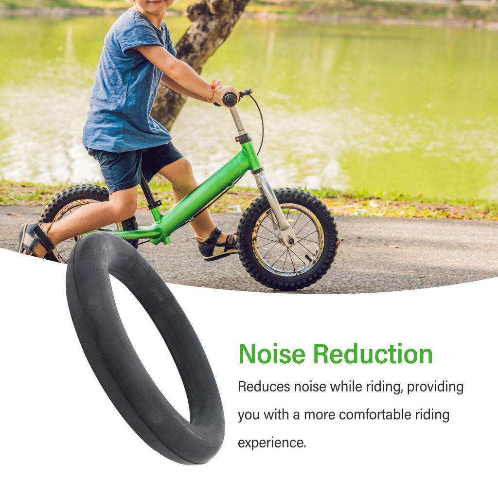 Детская велосипедная камера 12x1.75 Резиновая Термостойкая Амортизирующая Снижающая шум с Изогнутым вентилем Велосипедная шина Камера для замены