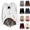 Sweatshirts For Women Knit Sweater Cute Shirt Fall Pullover Hooded Sweatshirt