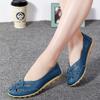 Women's Flat Sandals Breathable Hollow Out Leather Shoes Fashion Casual Shoes Slip On Loafers Light Walking Flats Women's Shoes
