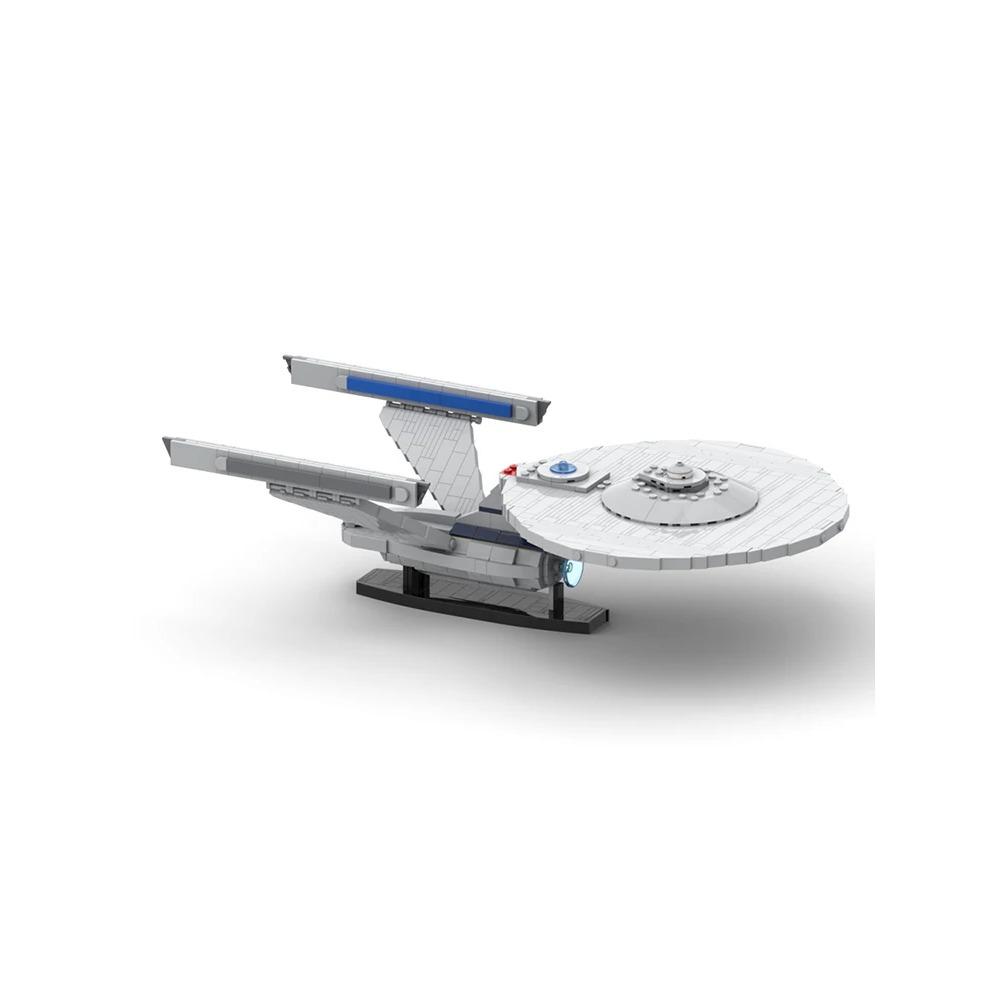 BuildMoc Космическое сражение Энтерпрайз-А от dysnomia Тяжелый крейсер Конструктор Модель Звездные пути Космический корабль игрушечный кирпичик Детские игрушки Подарок
