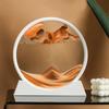 12-дюймовые 3D песочные часы с зыбучим песком, глубоководный песчаный пейзаж, художественная картина, круглая стеклянная поделка, текучая песчаная картина, гостиная, домашний декор