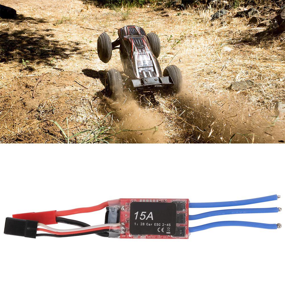 15A 2‑4S ESC Electronic Speed Controller Accessory for 1 28 1 24 RC Car Model