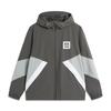 Li Ning Wade Series Hooded Windbreaker Zip-Up Sweatshirt Men Sweatshirt Dark-Gray AFDU217-7