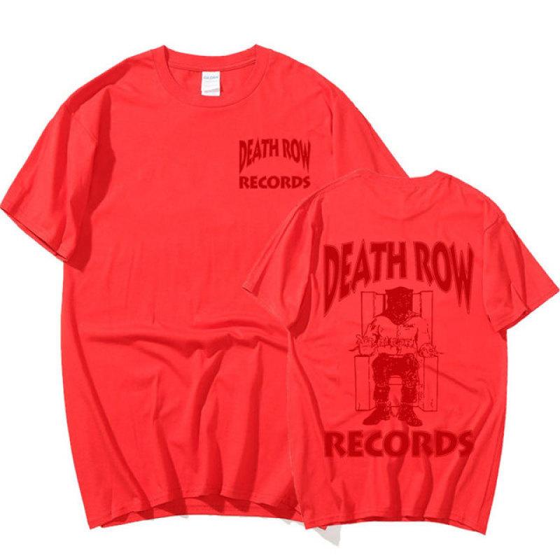Футболка Death Row Records для мужчин и женщин, хлопковая высококачественная эстетичная футболка Tupac 2pac, винтажная футболка в стиле хип-хоп, уличная одежда в стиле Харадзюку