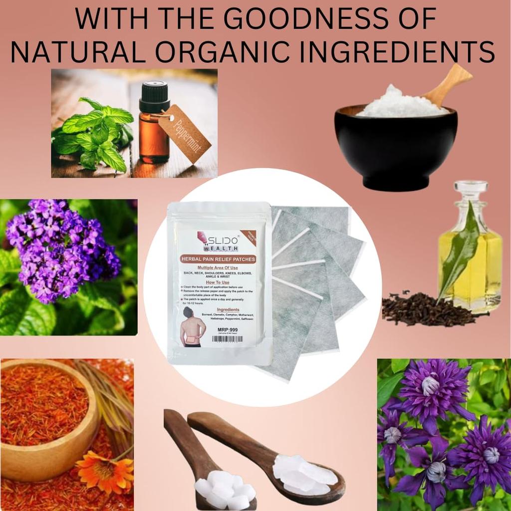 Травяной пластырь для снятия боли УПАКОВКА ИЗ 8 XL-ПЛАСТЫРЕЙ